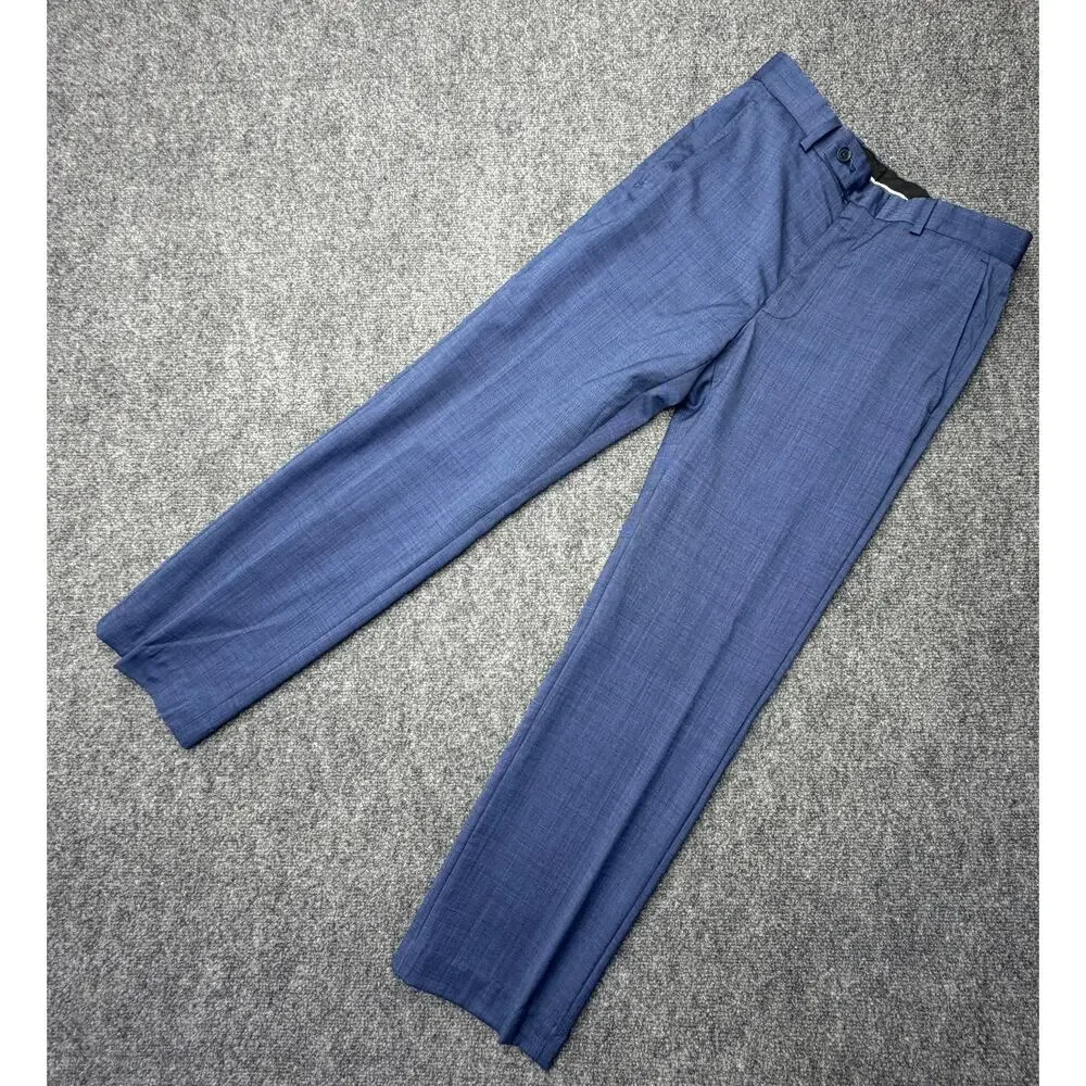 Psycho Bunny Suit Mens 30 Blue Slim Fit Jacket/Pants Dillard’s Skull Lining